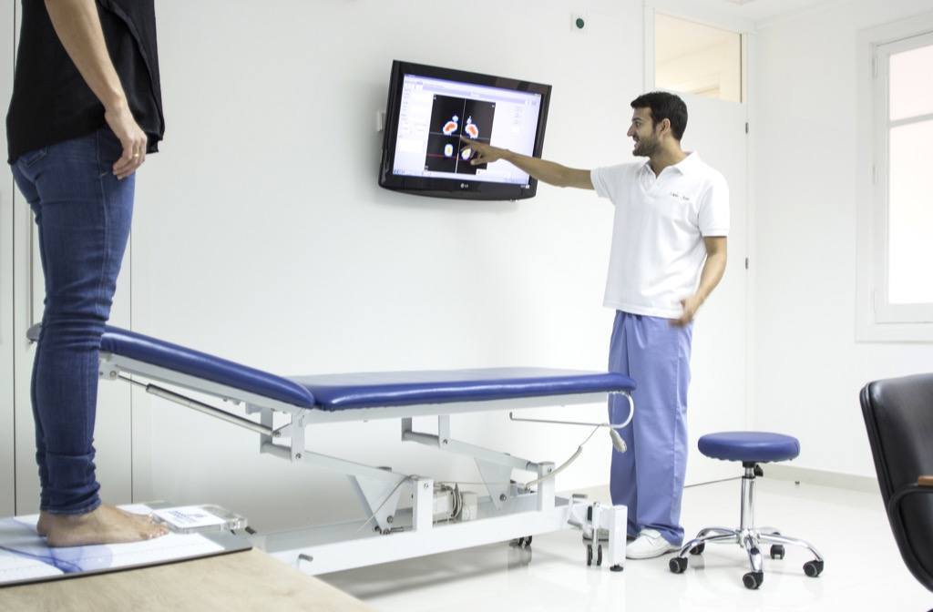 Clinica lopez del amo trabajando podologia analisis pisada